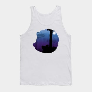 CITY NIGHTLIFE HEDGEHOG (SILHOUETTE) Tank Top